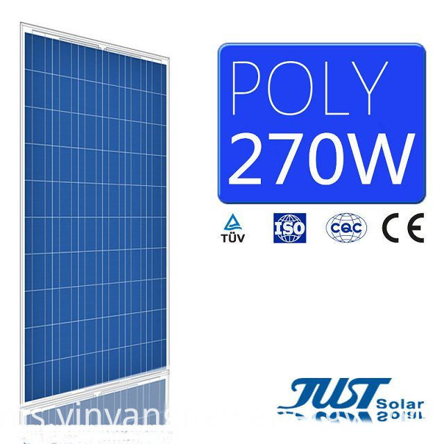270W Polycrystalline PV Moduel untuk Kuasa Hijau